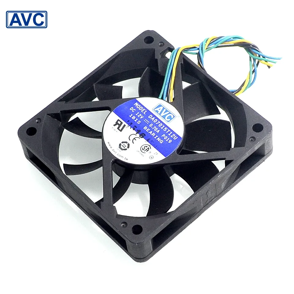 Fans Fans DA07015T12U 70mm 12V 0.7A 4-pin fan — product photo