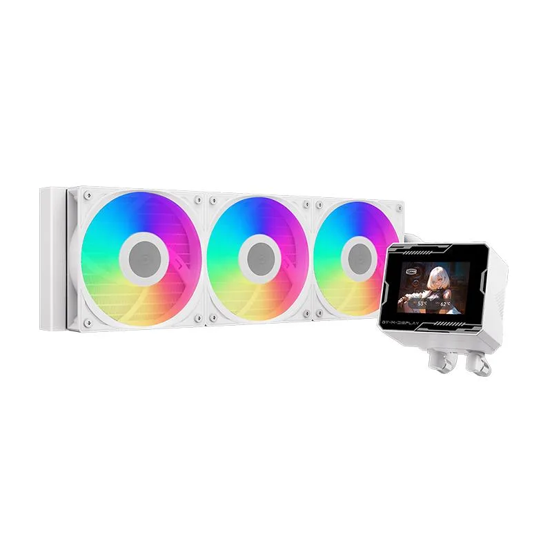 PCCOOLER PCCOOLER GT360M ARGB Display liquid cooler White — product photo