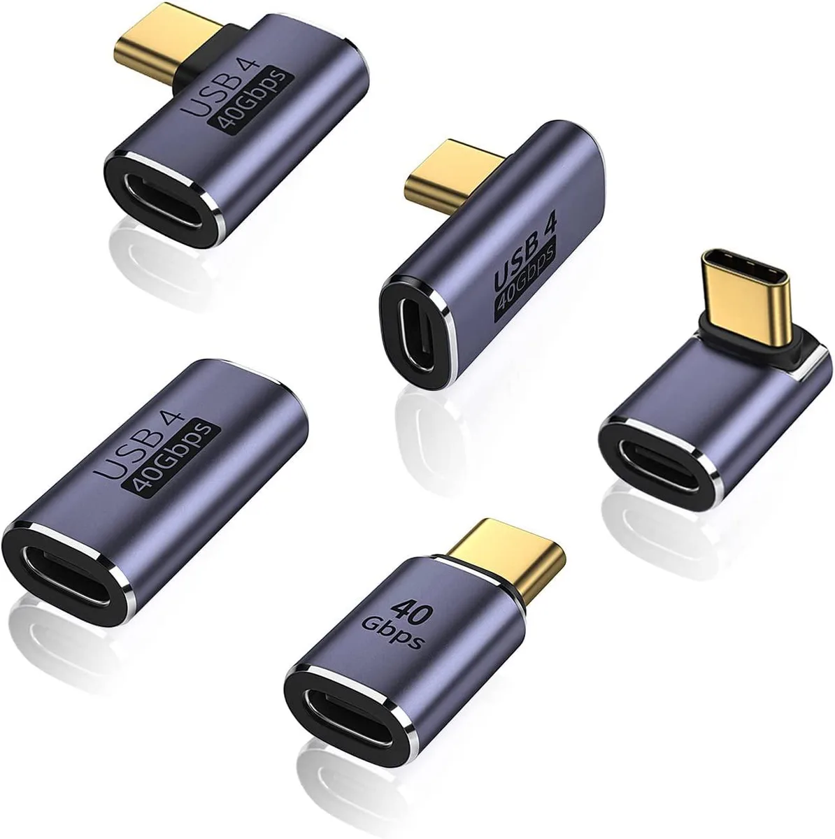 Corn Electronics Corn Electronics USB C 90 Degree Adapter 2 Pack 40Gbps 100W 8K — product photo