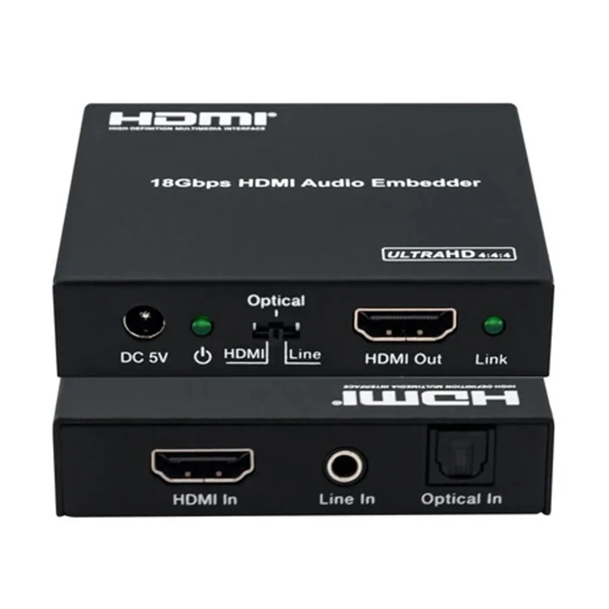 DVDO, Inc. DVDO, Inc. 4K HDMI 2.0 18Gbps Audio Embedder, Black — product photo