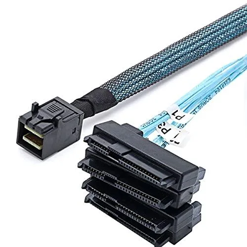 LORDWORLD LORDWORLD Internal Mini SAS SFF-8643 to 4 SAS 29Pin SFF-8482 Cable — product photo