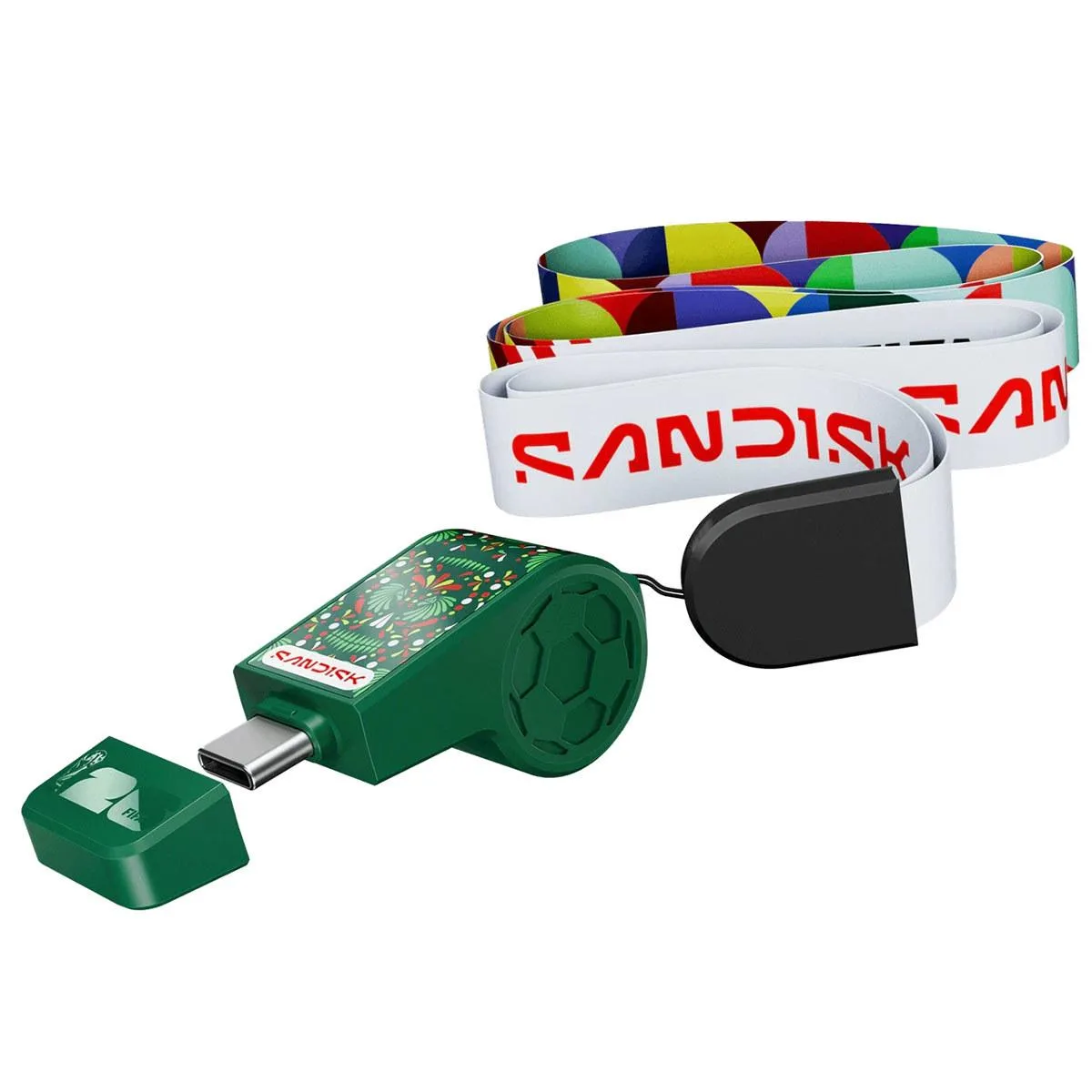 SanDisk SanDisk USB-C Flash Drive FIFA World Cup 2026 Edition Green Mexico — product photo