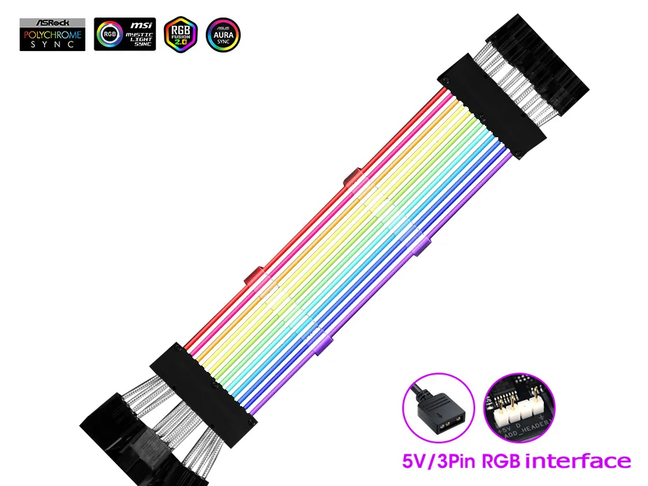 Wadermoon Wadermoon VGA Extension Cables 3x8(6+2Pin) 240mm Gray — product photo