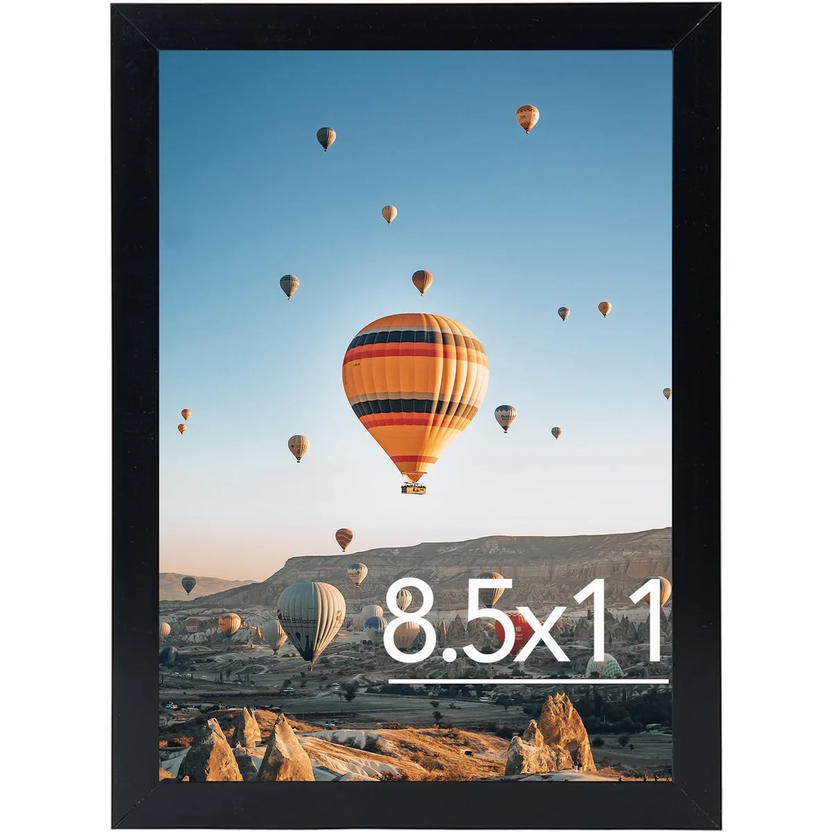  JCJMY 8.5x11 inch Black Picture Frame Plastic Shatter Resistant Plexiglass — product photo