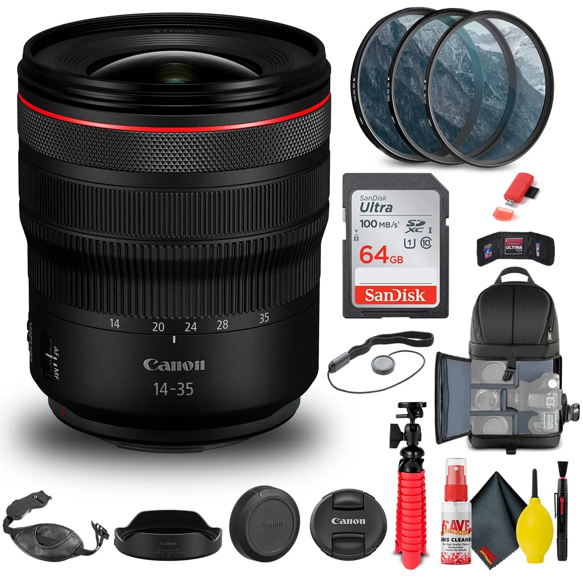 Canon Canon RF 14-35mm f/4L IS USM Lens Bundle 4857C002 — product photo