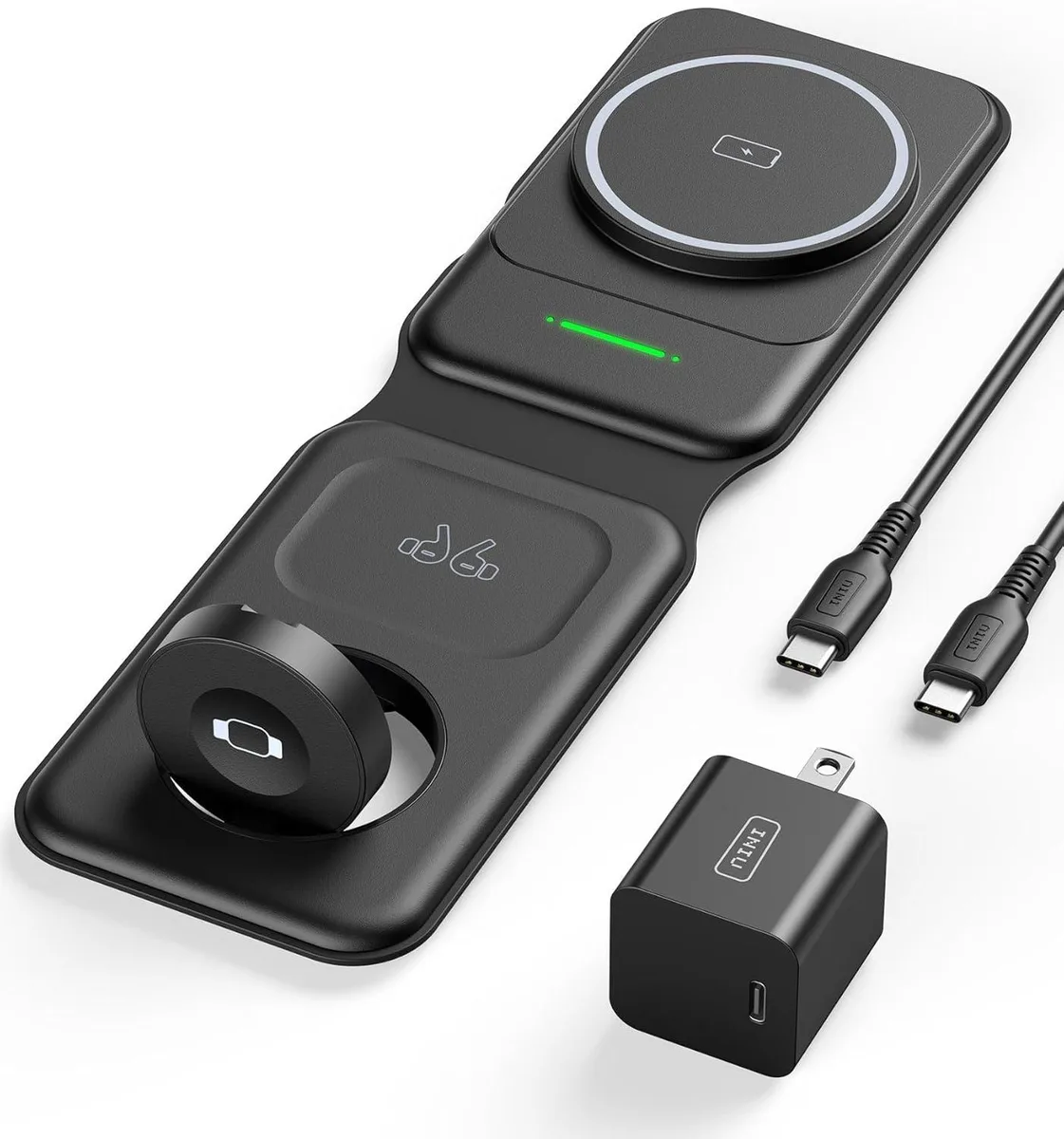 KINGARD KINGARD 3-in-1 15W Magnetic Foldable Wireless Charger — product photo