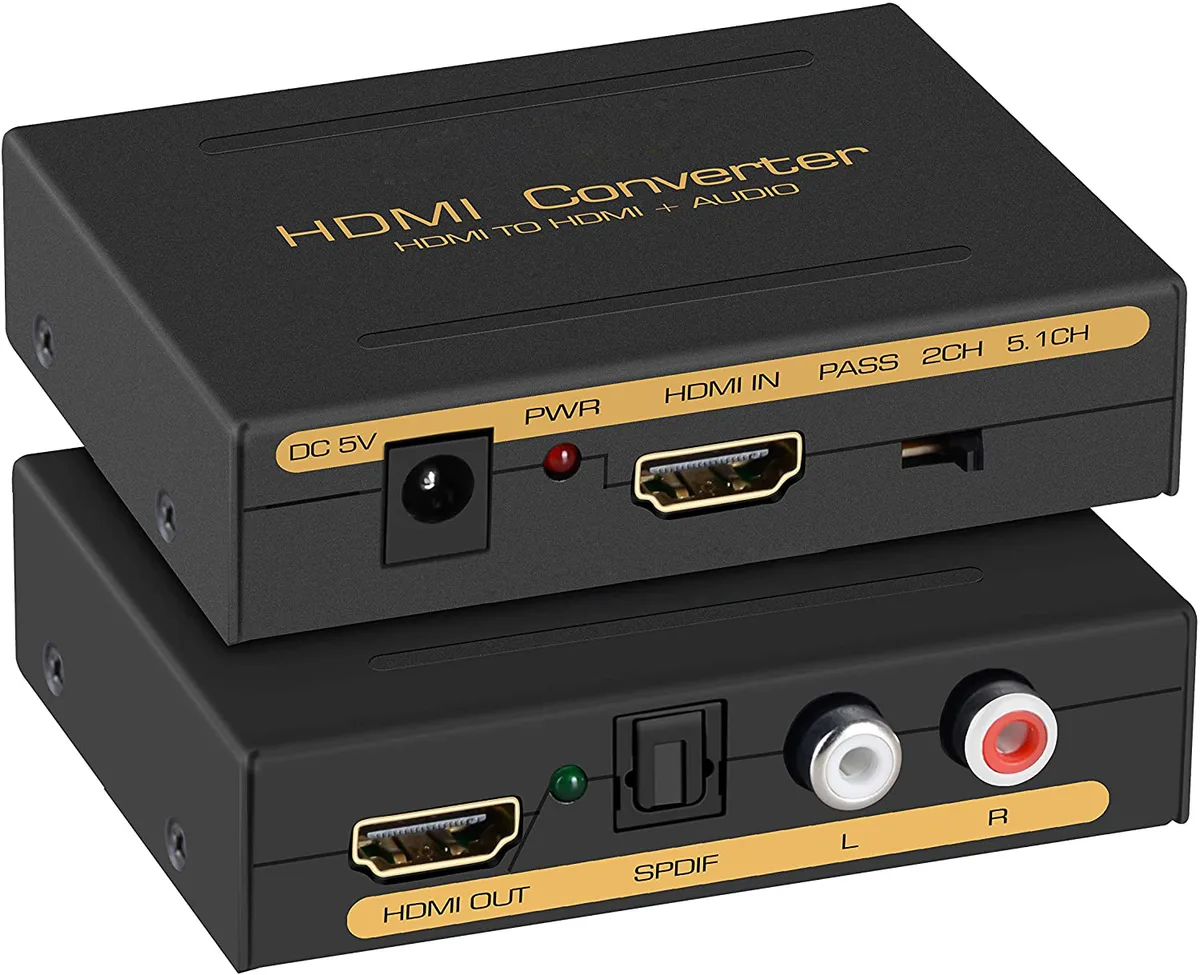 LUOM LUOM HY-5001 4K HDMI Audio Extractor 30Hz 36-bit 2.0 5.1 7.1 — product photo