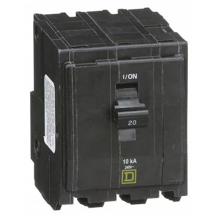 SQUARE D SQUARE D QO320 Circuit Breaker 20A 3 Pole 120/240V AC — product photo
