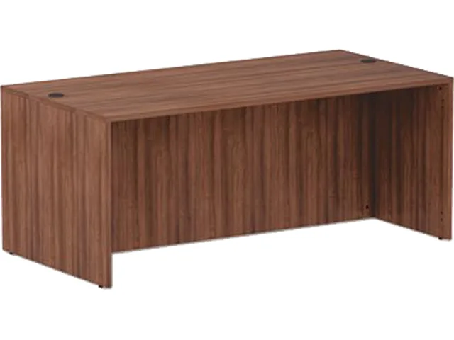 Alera Alera VA217236WA Valencia Straight Front Desk Shell Modern Walnut 71.00" x 35.50 — product photo