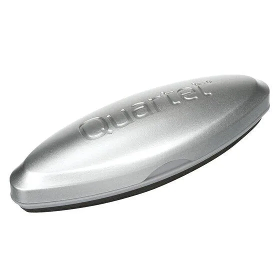 Quartet Quartet SFEB3 Magnetic 3-in-1 Glass Board Eraser 6.5" x 2" Silver — product photo