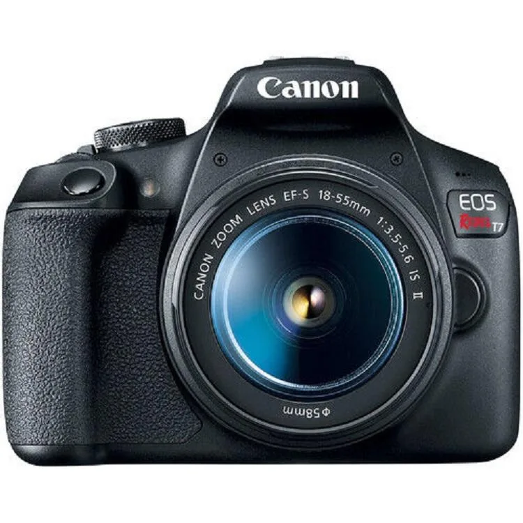 Canon International Canon EOS Rebel T7 DSLR camera with EF-S 18-55mm IS II lens — product photo