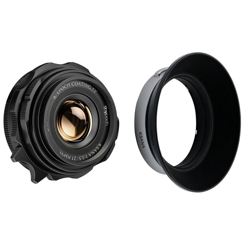 DZOFILM DZOFILM Thypoch Ksana 21mm f/3.5 Leica M Black camera lens — product photo