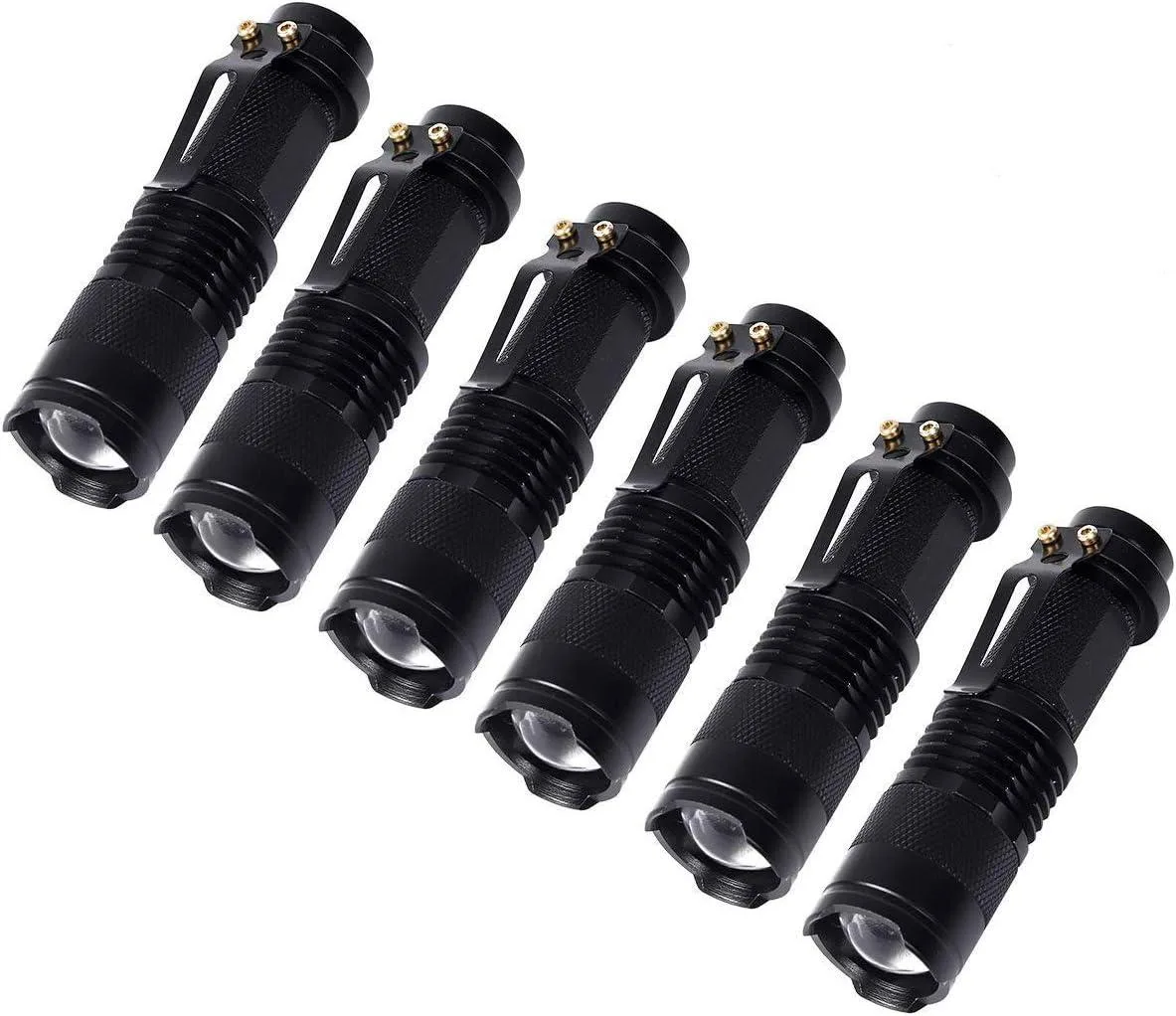 lelisten lelisten 6-pack Mini LED Flashlight 300 lumen AA — product photo
