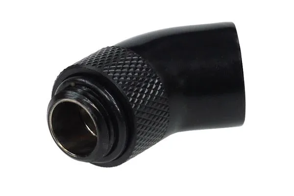 Alphacool Alphacool G1/4 Revolvable 45° Male-Female Angled Adaptor Black 17051 — product photo