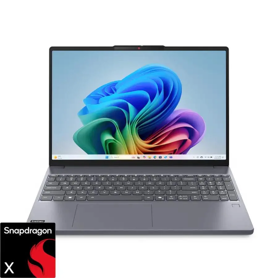 Lenovo Lenovo IdeaPad Slim 3x AI laptop, Snapdragon X X1-26-100, 16GB RAM, 512GB SSD, 15.3" WUXGA, Luna Grey — product photo