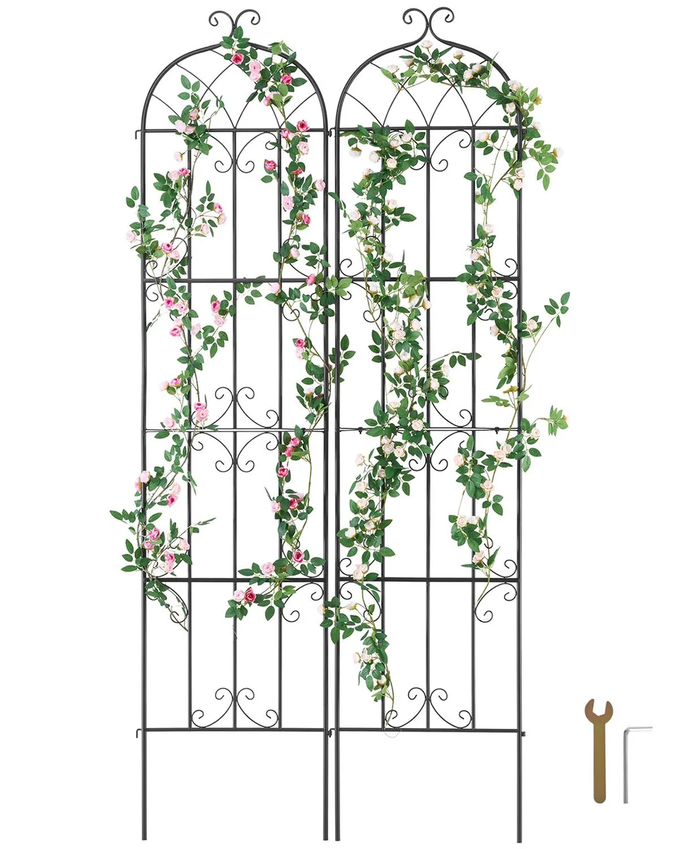 VEVOR VEVOR Garden Trellis 87 x 20 in 2 Pack Q195 Metal Black — product photo