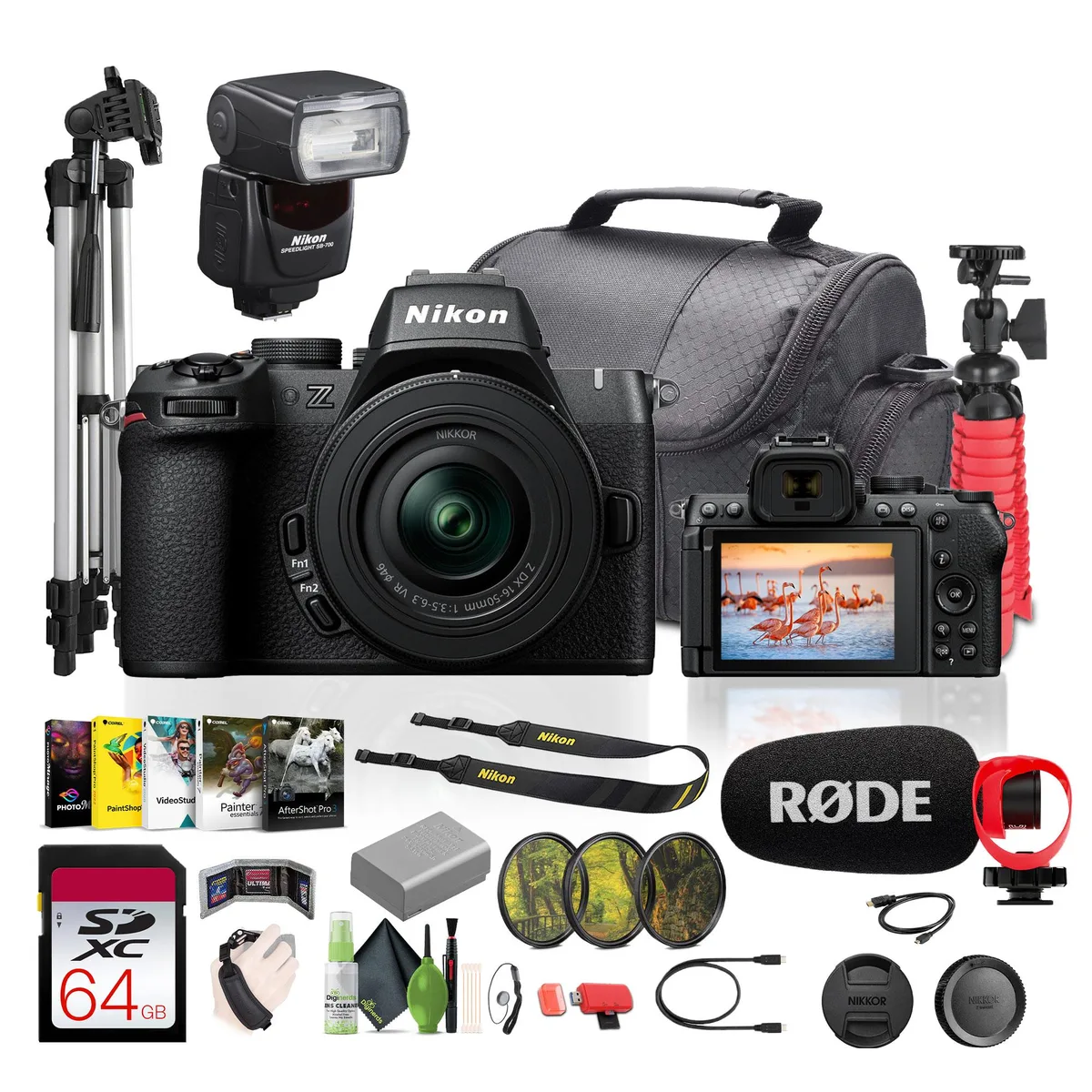 Nikon Inc Nikon Z50II 20.9MP Camera Kit 16-50mm f/3.5-6.3 VR Speedlight Vlogging Accessories — product photo