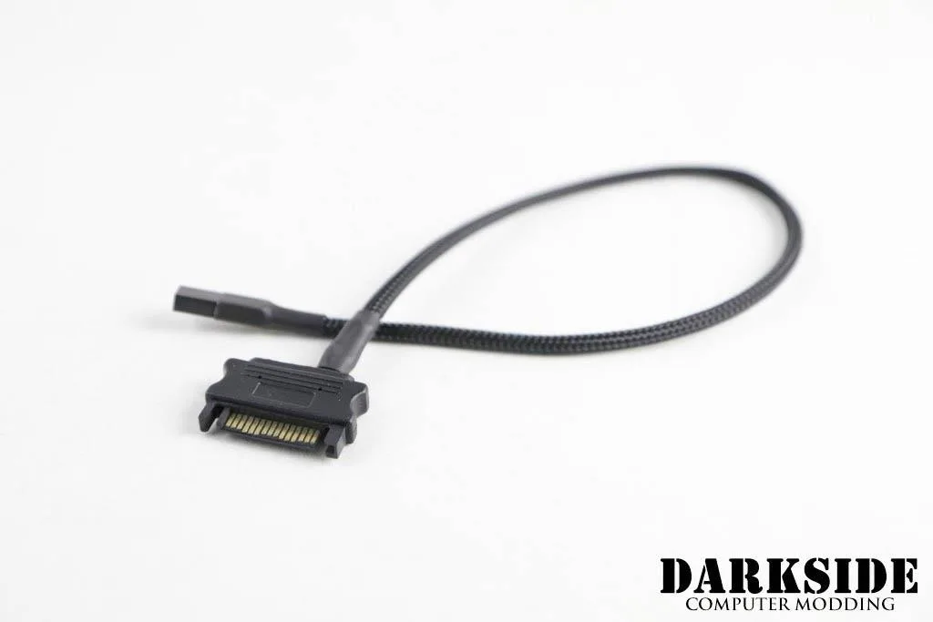Darkside Darkside CONNECT SATA Cable Type 16 5-Pin 30cm Black DS-1019 — product photo
