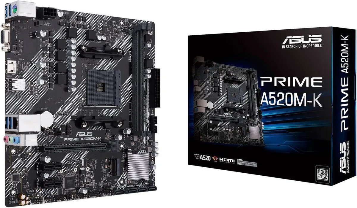 ASUS ASUS PRIME A520M-K AMD motherboard — product photo