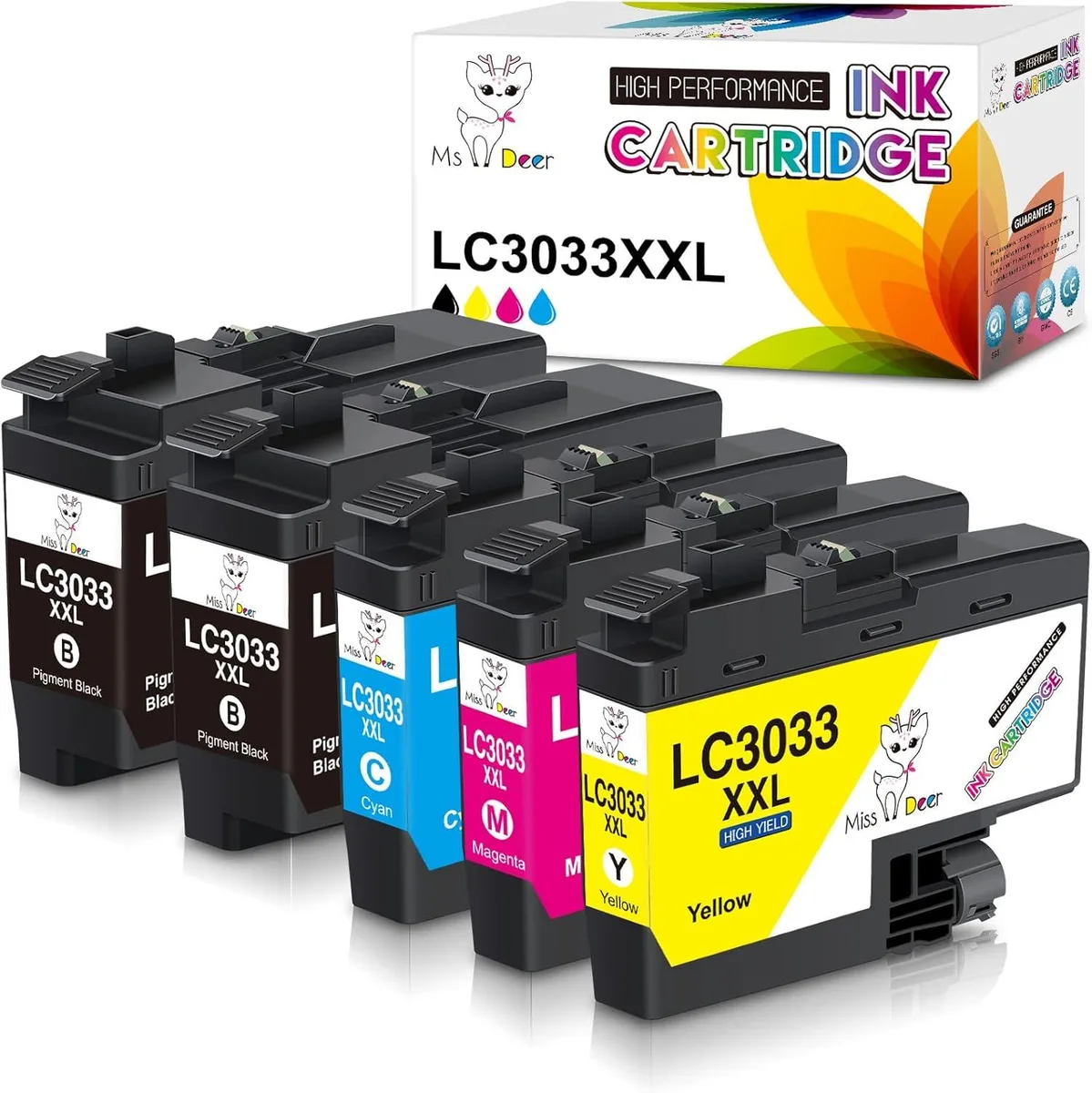 NuoTo NuoTo LC3033XXL 5-pack ink cartridges 2BK/C/M/Y — product photo