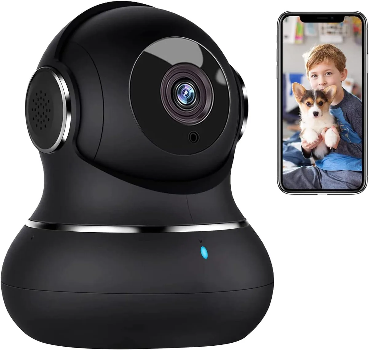 TAURKENAM TAURKENAM 2K Indoor Security Camera 360° Pan/Tilt 110° Vertical 2.4GHz Wi-Fi — product photo