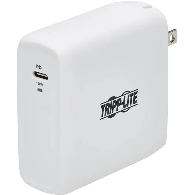 Tripp Lite Tripp Lite U280W01100C1G 100W USB-C PD 3.0 GaN wall charger white — product photo