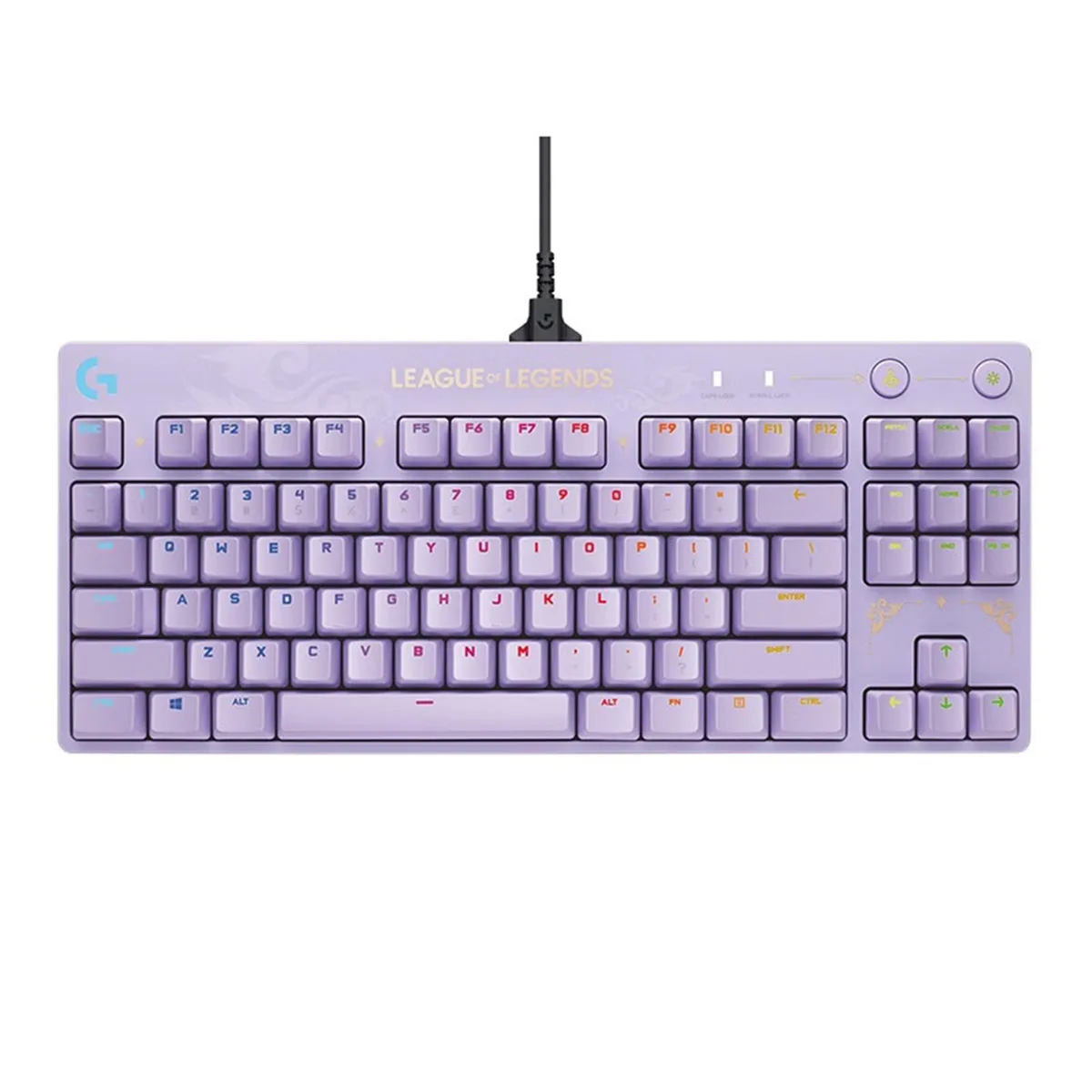 Logitech Logitech G PRO Wired Mechanical Gaming Keyboard LOL Edition GX Brown 87 Keys Purple — product photo