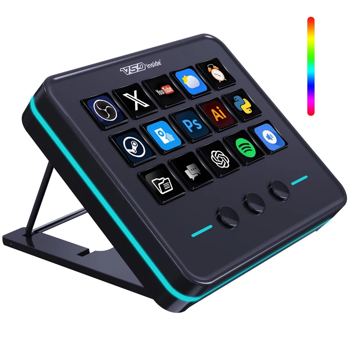  APEVIA VSD M18 Macro Keypad 18 Keys RGB Gaming Keyboard — product photo