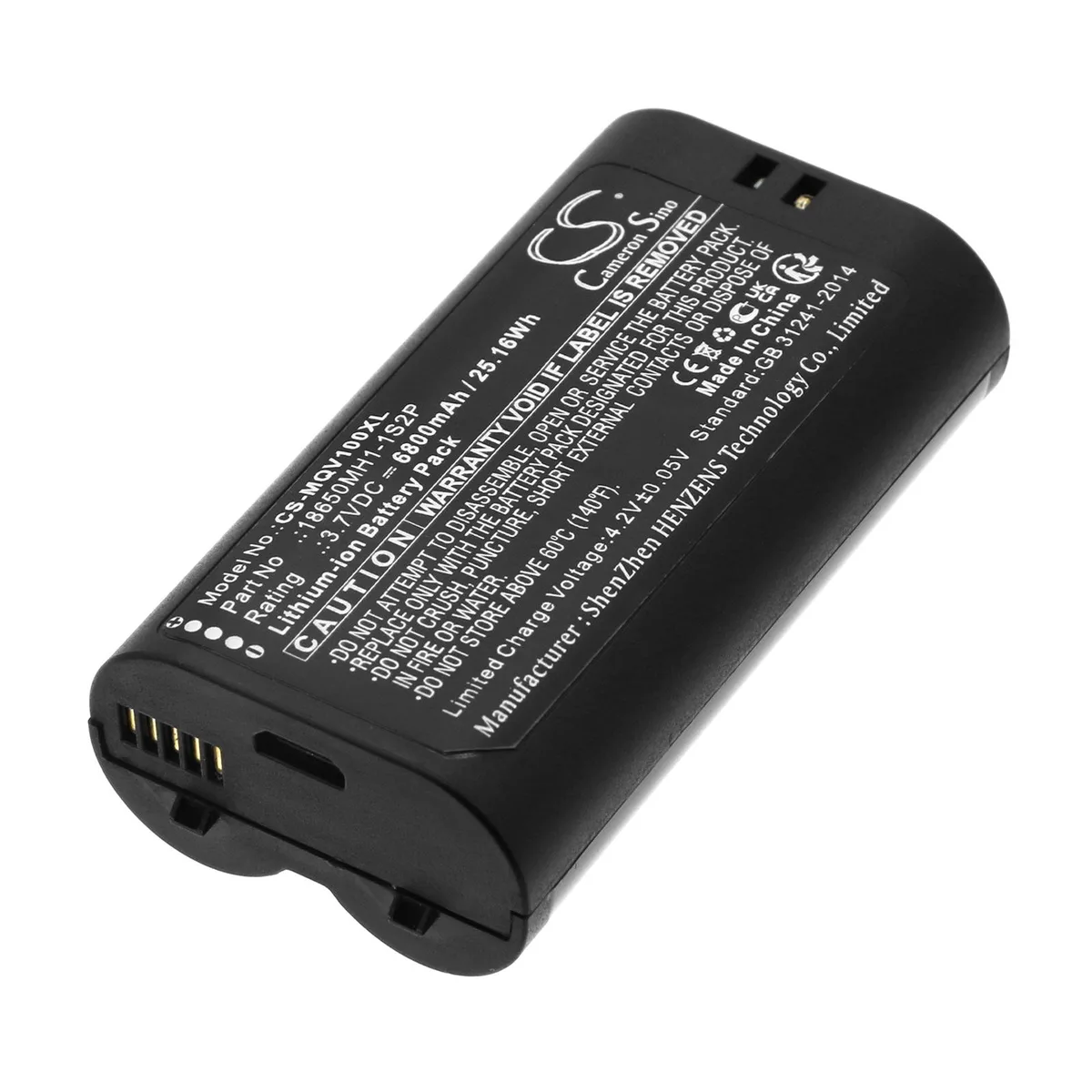 Cameron &amp; Co Cameron &amp; Co DS-CS-MQV100XL Li-ion battery 6.8 Ah 3.7 V black — product photo