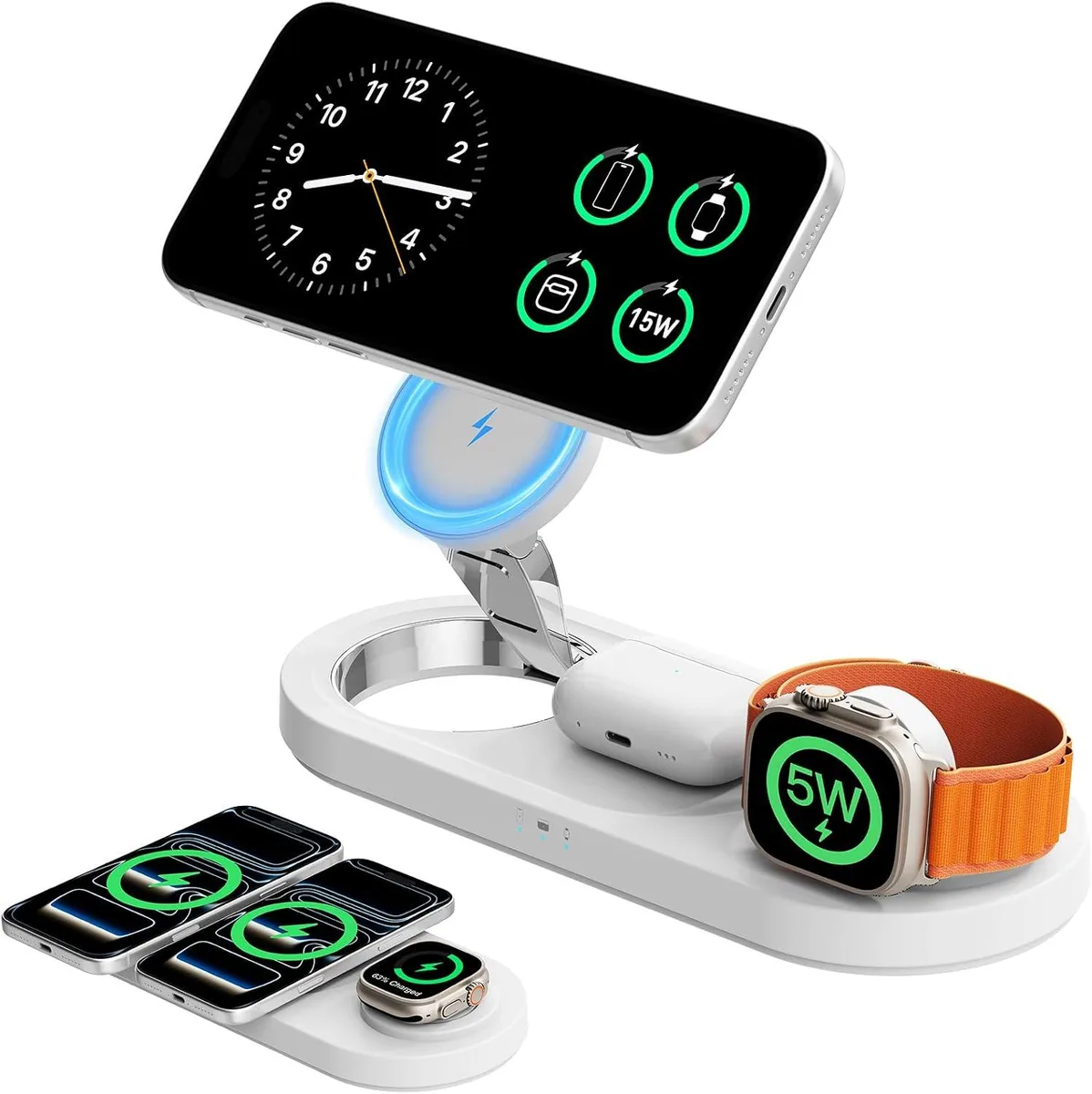 Luisport Luisport 3-in-1 Wireless Charger 15W MagSafe 5W Watch 2026 — product photo