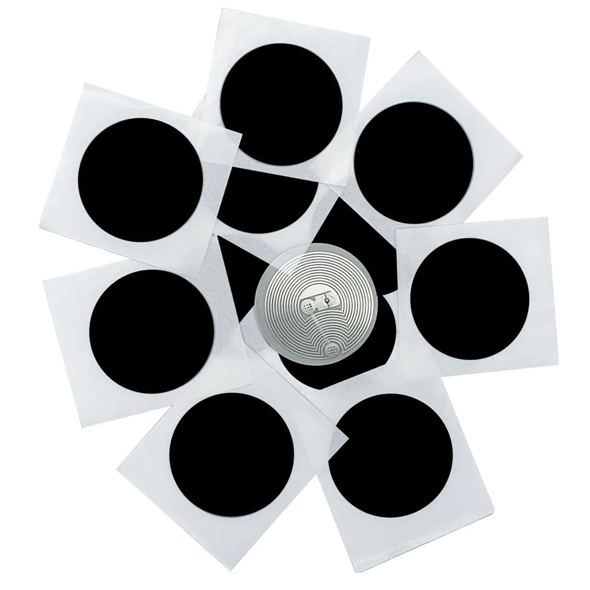  BABIQT BQUS-215YB NFC Tags NTAG215 10 pcs 25mm — product photo