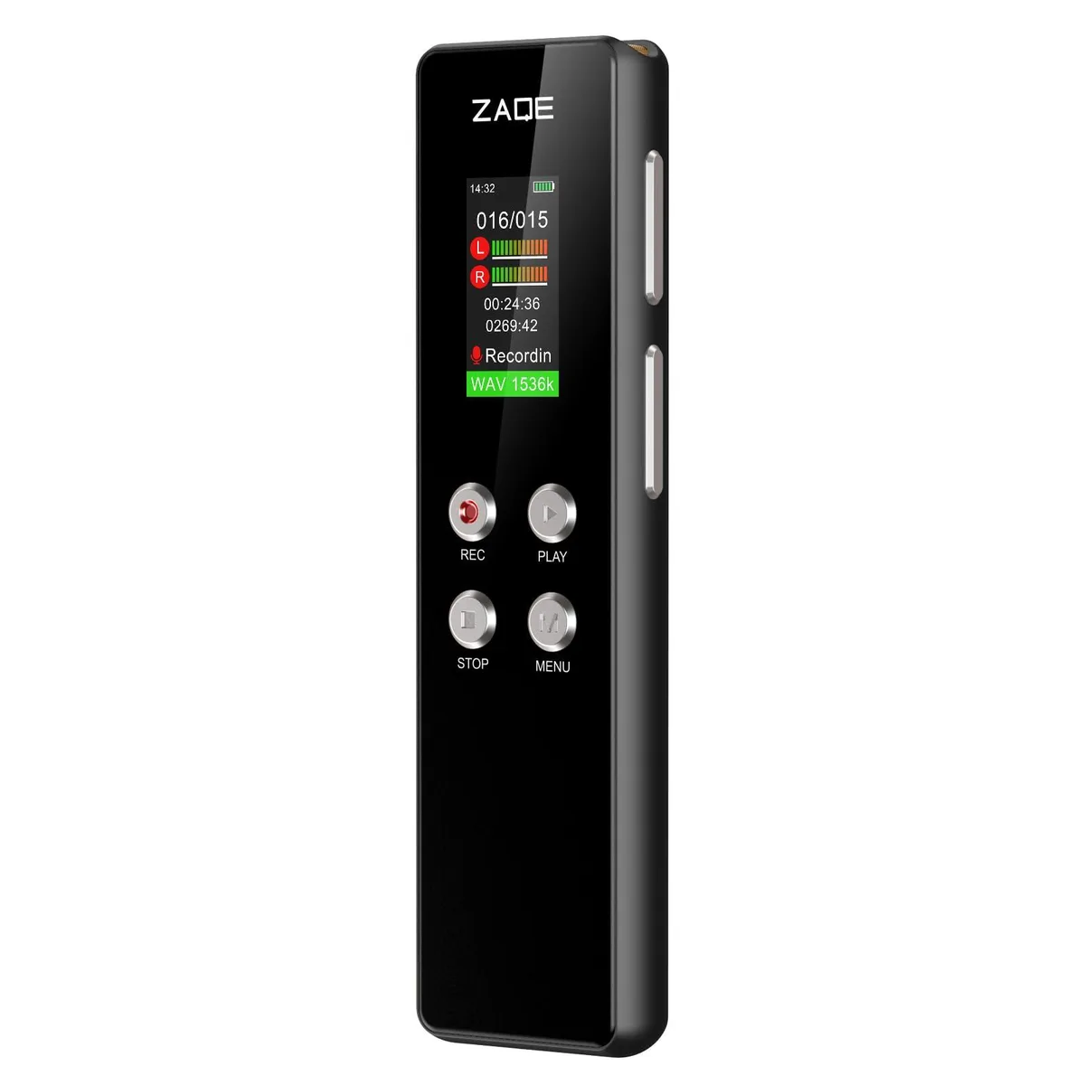 ZAQE A55 Digital Voice Recorder 64GB 134h Battery — product photo