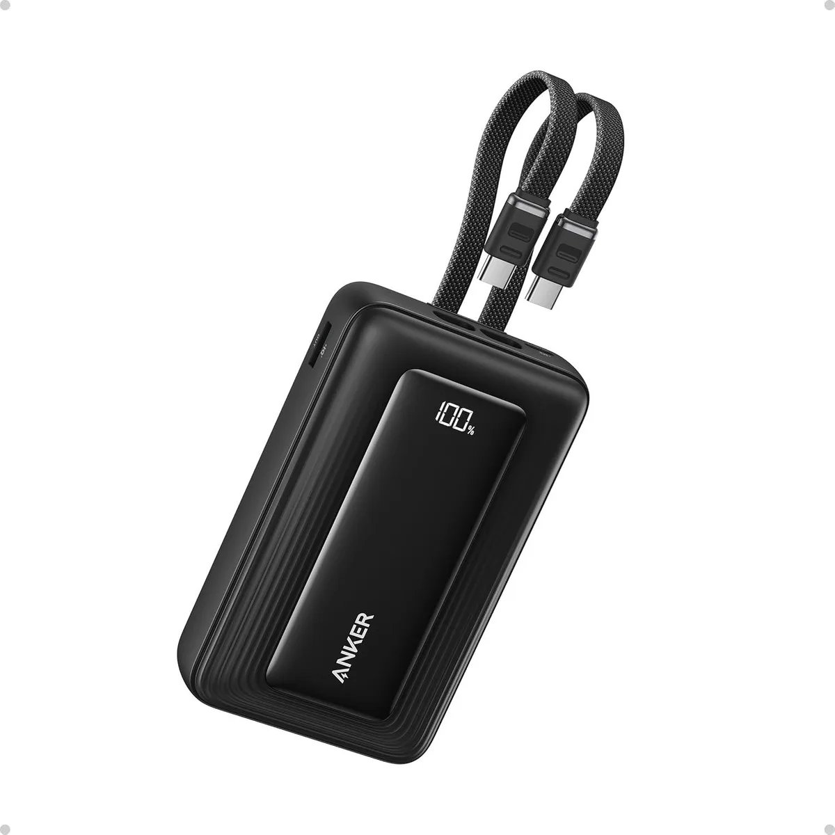Anker Anker Zolo Power Bank 20000mAh 45W Dual USB-C Cables A1681 — product photo