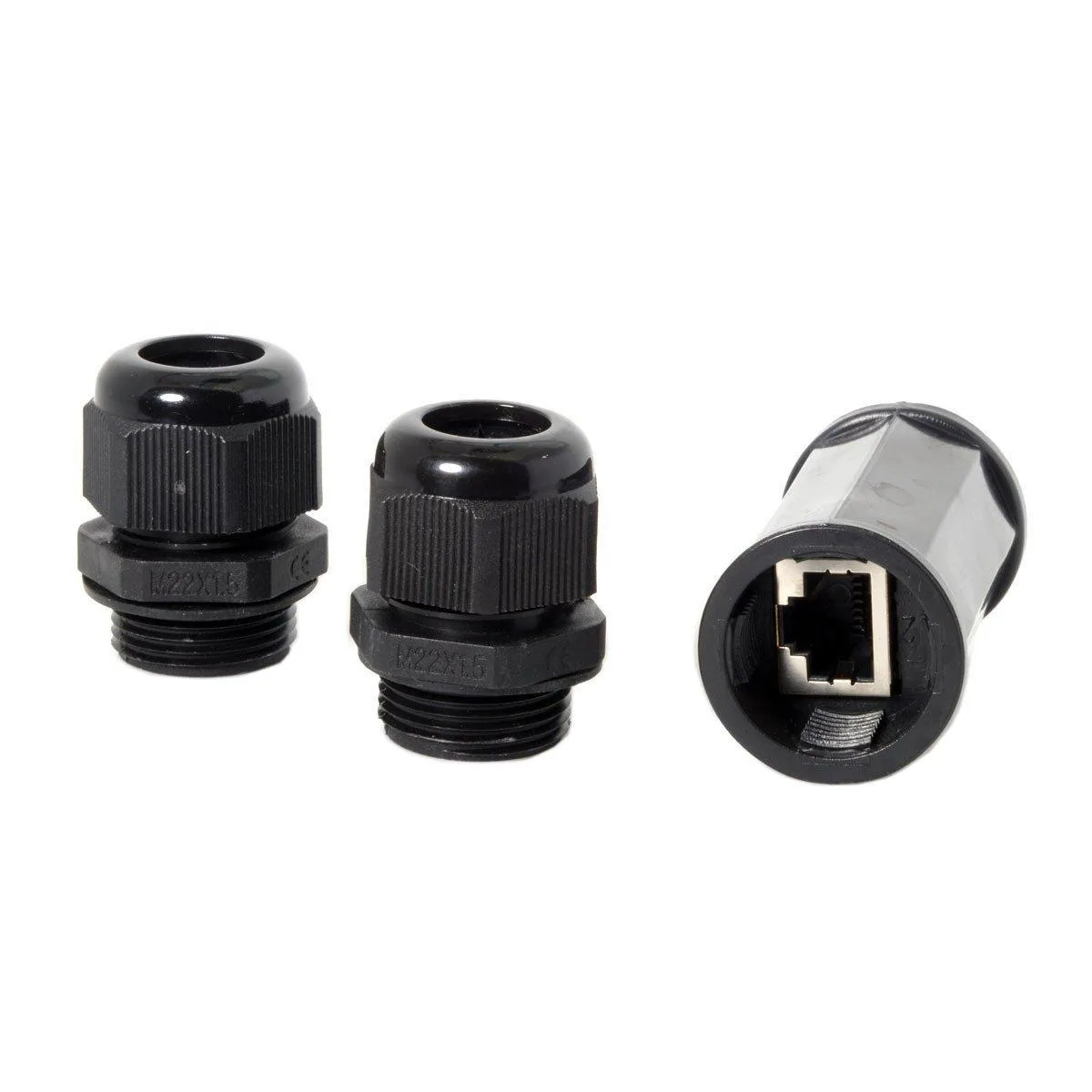 LORDWORLD LORDWORLD RJ45 Waterproof Coupler Female to Female IP68 Shielded — product photo