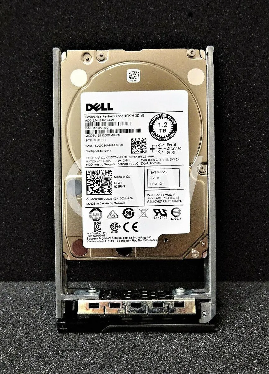 DELL DELL 36RH9 1.2TB 10000RPM 6Gb/s 2.5" SAS internal hard drive Seagate ST1200MM0088 — product photo