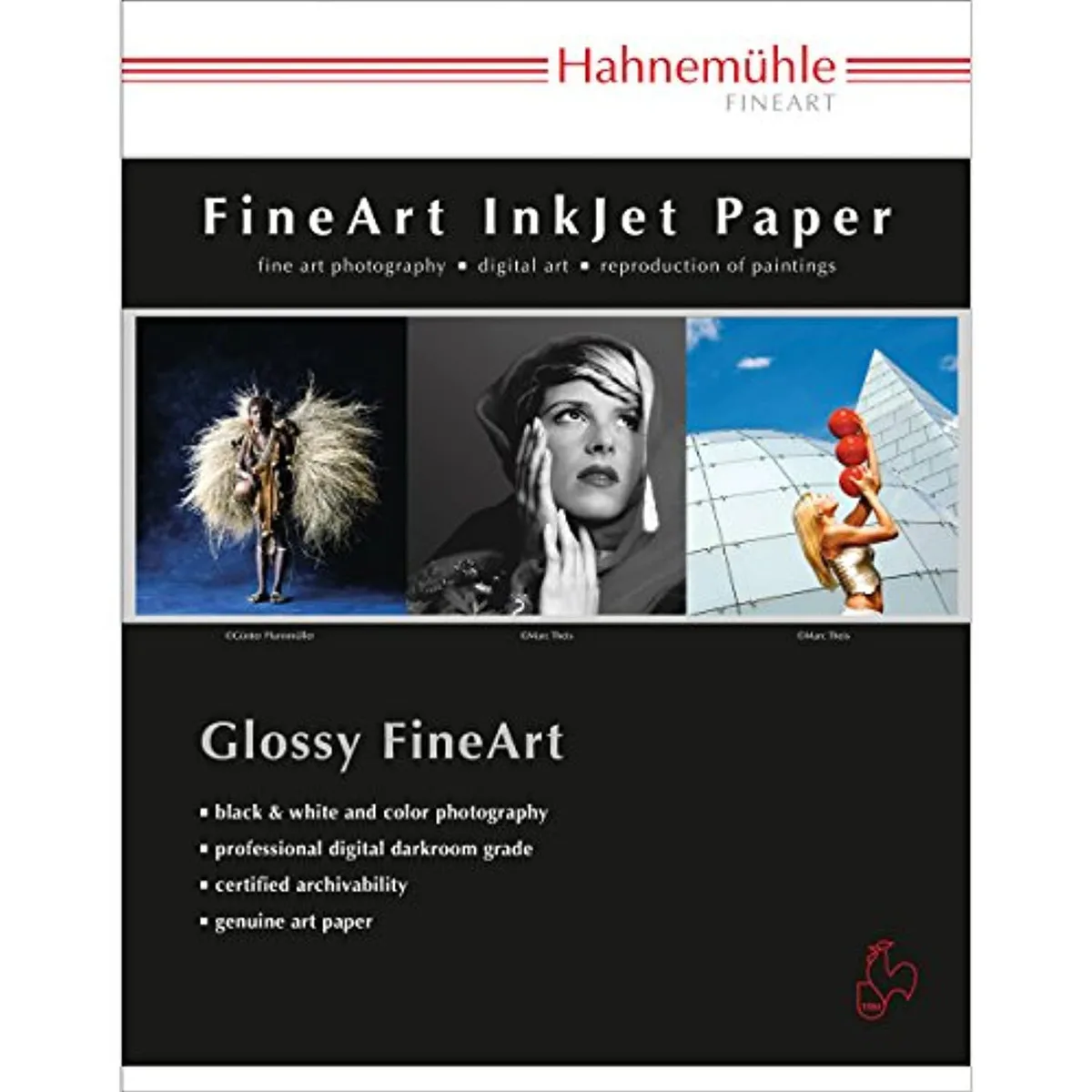 Bright white high-gloss inkjet paper, 13x19 inch, 25 sheets