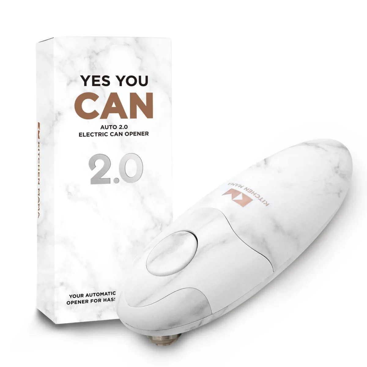 KITCHEN MAMA KITCHEN MAMA 2.0 Electric Can Opener Marble White — product photo