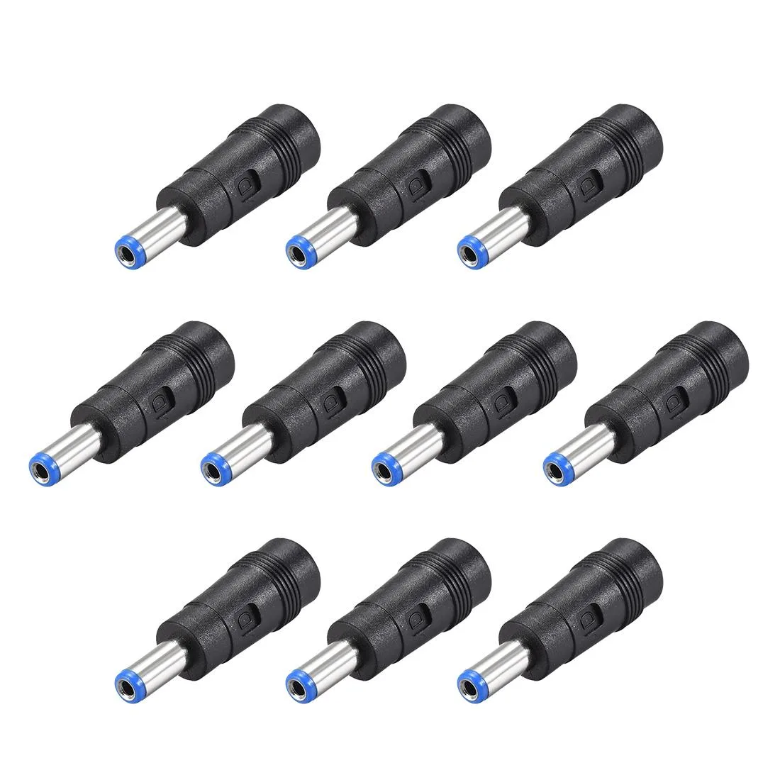 Unique-Bargains Unique-Bargains 10pcs DC Power Adapter 5.5mm x 2.1mm Male to 5.5mm x 2.5mm Female Blue — product photo