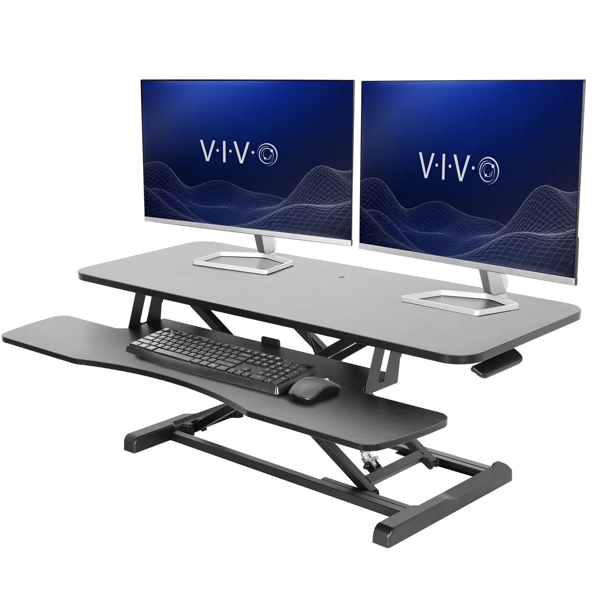 VIVO VIVO Black 42" Height Adjustable Standing Desk Riser office furniture — product photo