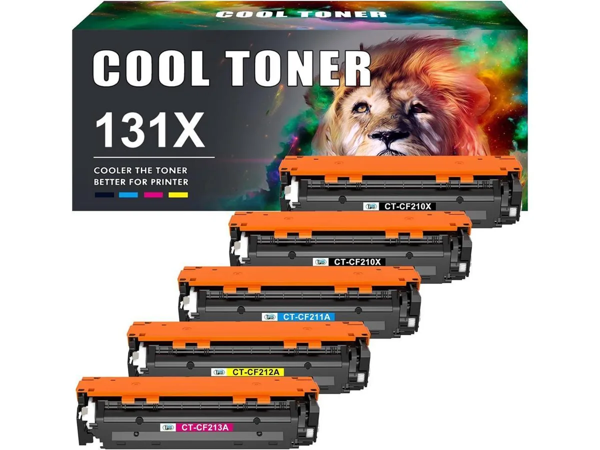 V4ink V4ink 131A/131X Compatible Toner Cartridge 5-Pack Black Cyan Yellow Magenta — product photo