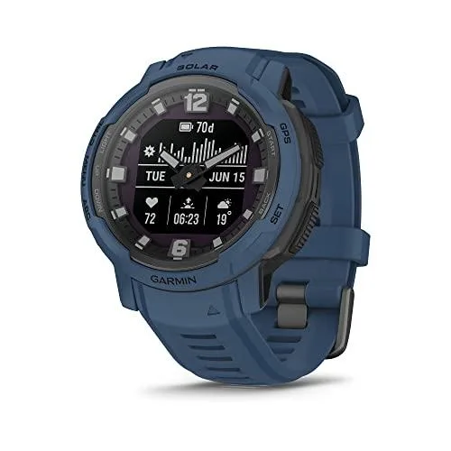 Garmin Garmin Instinct Crossover Solar Tidal Blue wearable technology — product photo