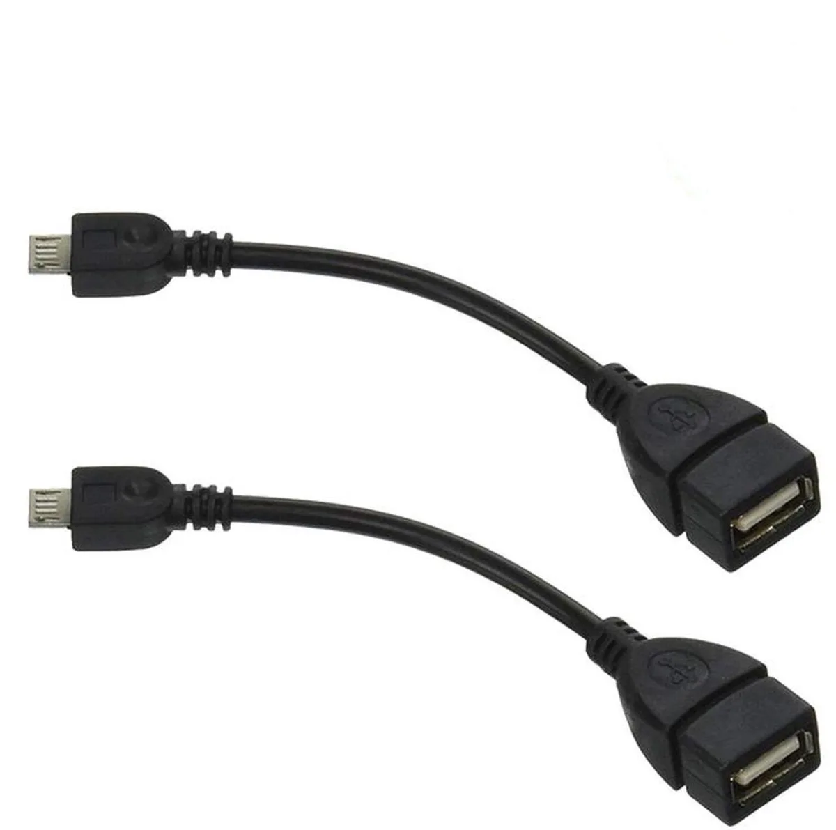 Vszerda Vszerda 2 Pack USB 2.0 OTG Cable Micro USB to USB A Black 480Mbps — product photo