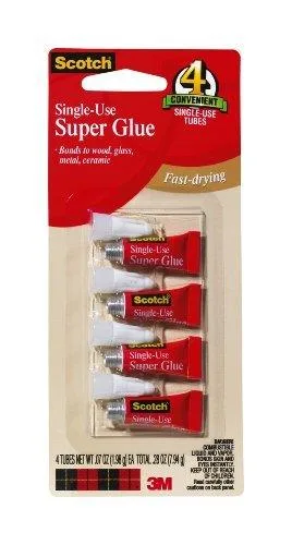 3M 3M AD114 Super Glue .07oz 4/Pack Clear — product photo