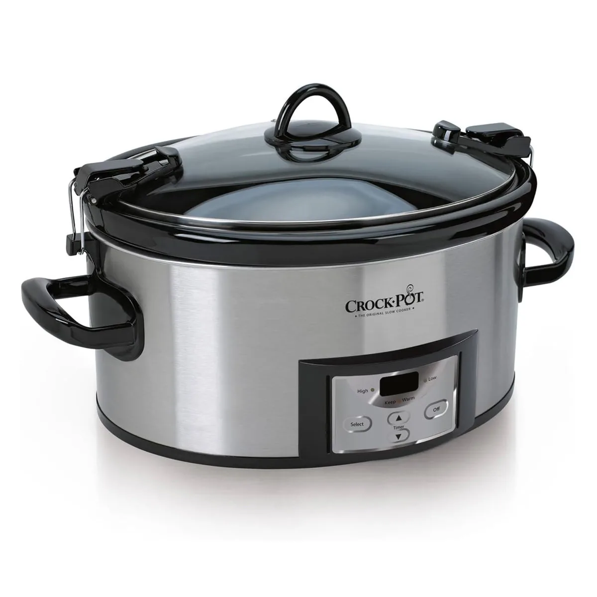 CROCK-POT 6 Quart Cook & Carry Slow Cooker CPSCVC60LL-S Stainless Steel — product photo