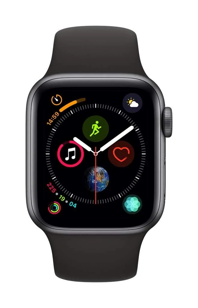 Apple Apple Watch Series 4 40mm GPS Space Gray Aluminum Black Sport Band — product photo