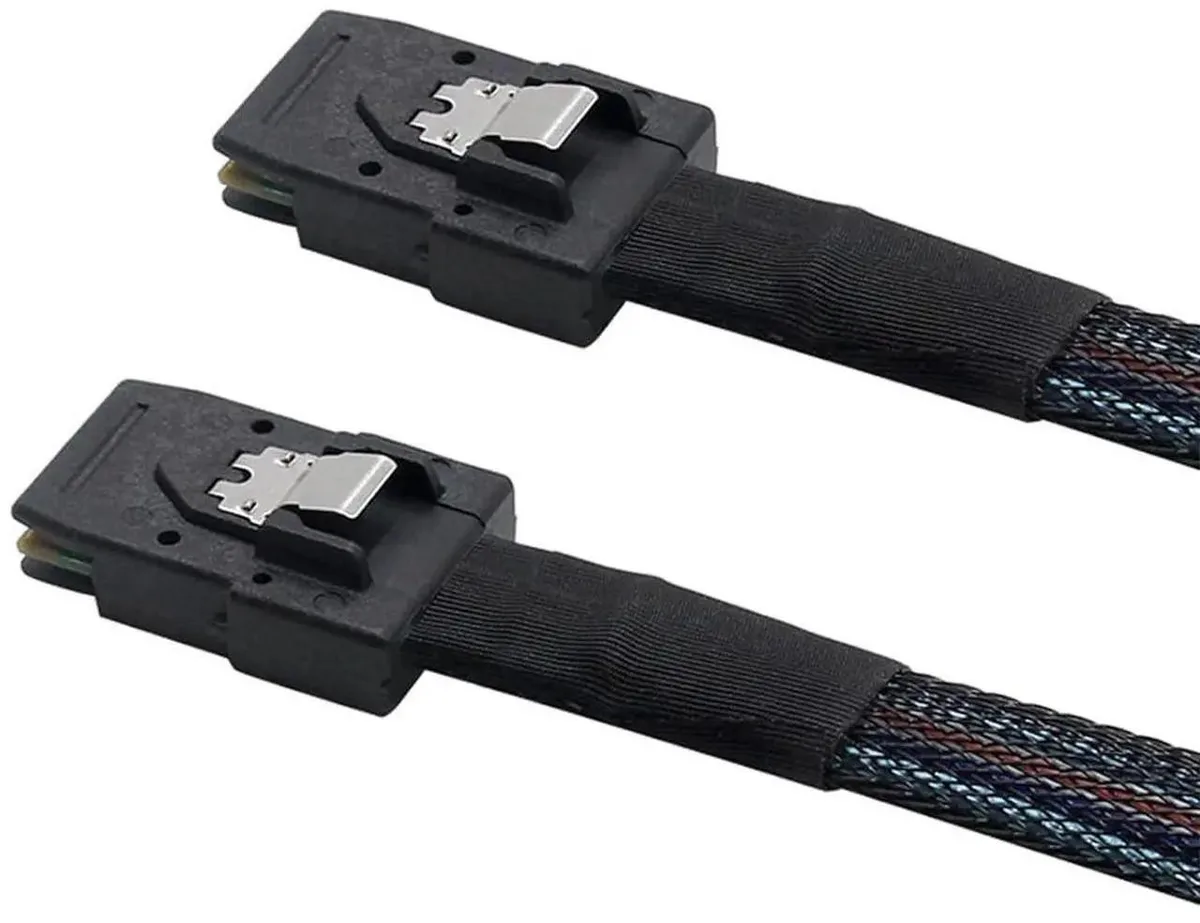 SFF8087 to SFF8087 SAS cable, 3.3 ft length