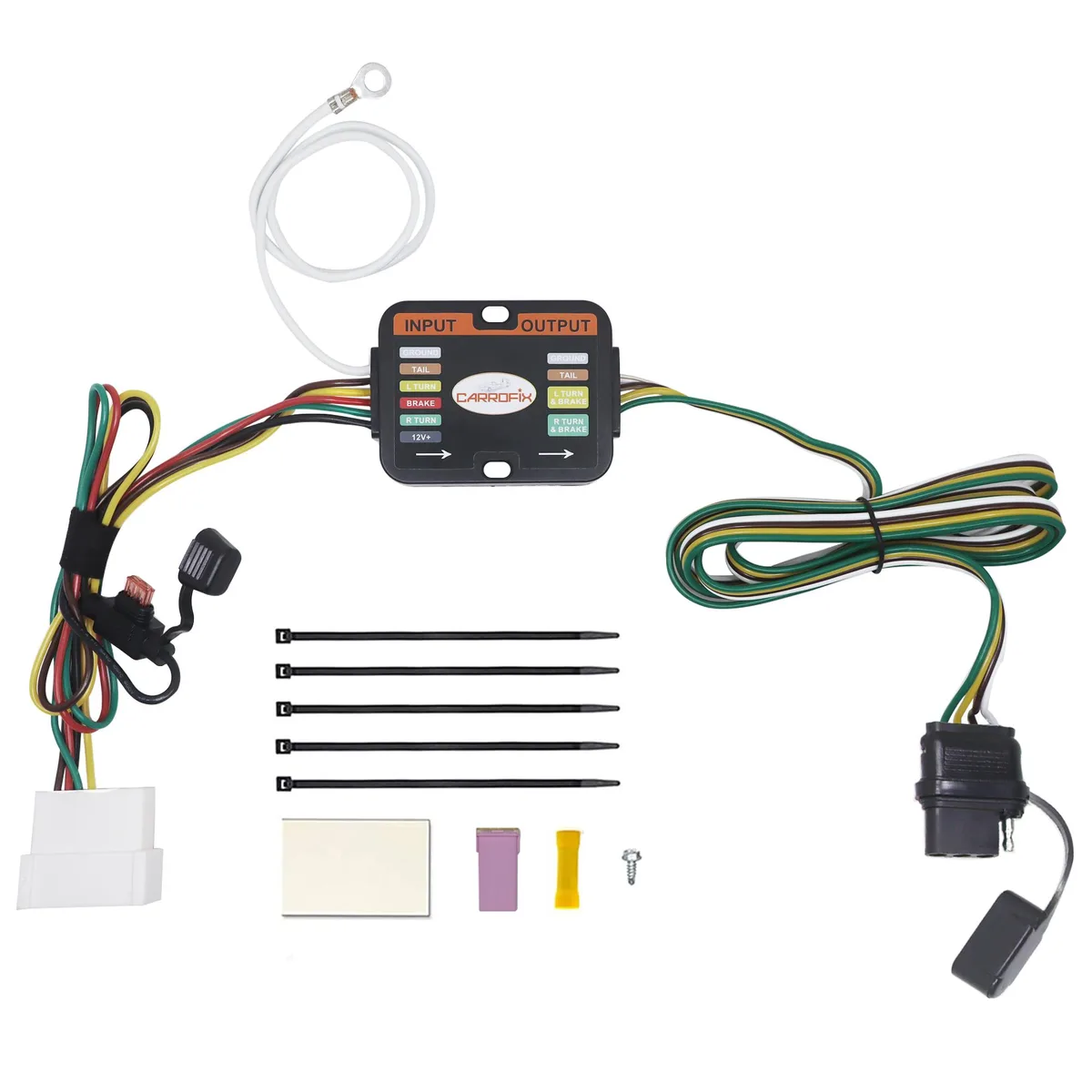 CARROFIX CARROFIX Trailer Wiring Harness 4-Way Flat 2016-2022 Pilot 2019-2023 Passport — product photo