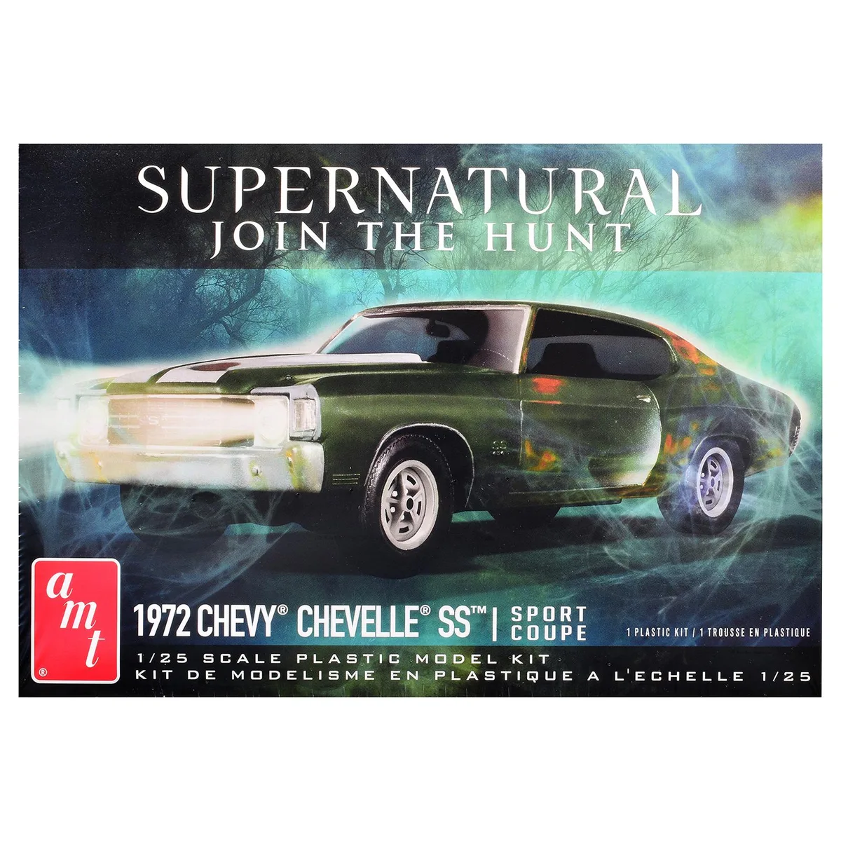AMT AMT AMT1592M 1/25 Scale 1972 Chevrolet Chevelle SS Supernatural Model Kit 115 Parts — product photo