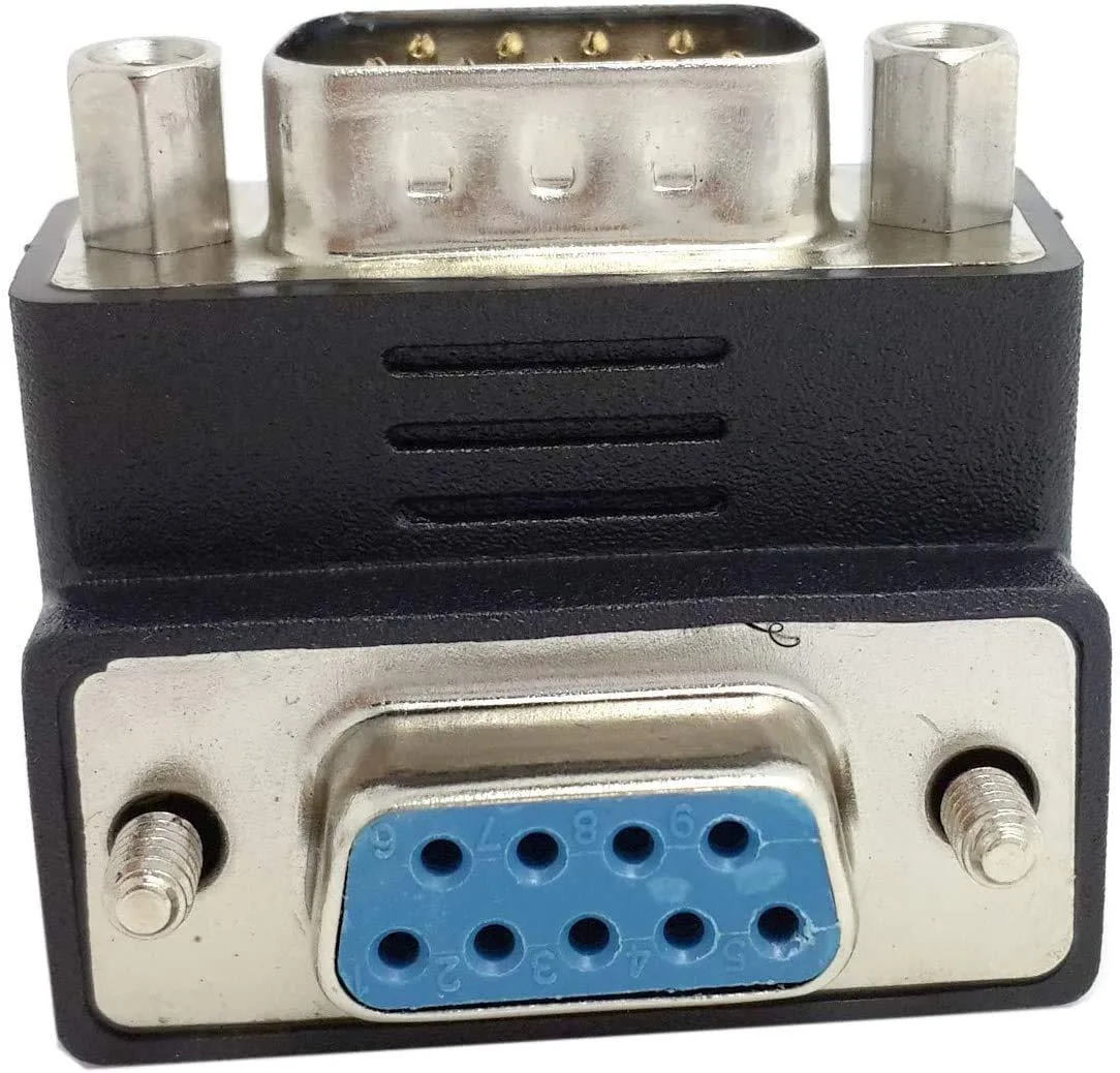 Vszerda Vszerda DB9 Male to Female Adapter 90 Degree Downward RS232 — product photo