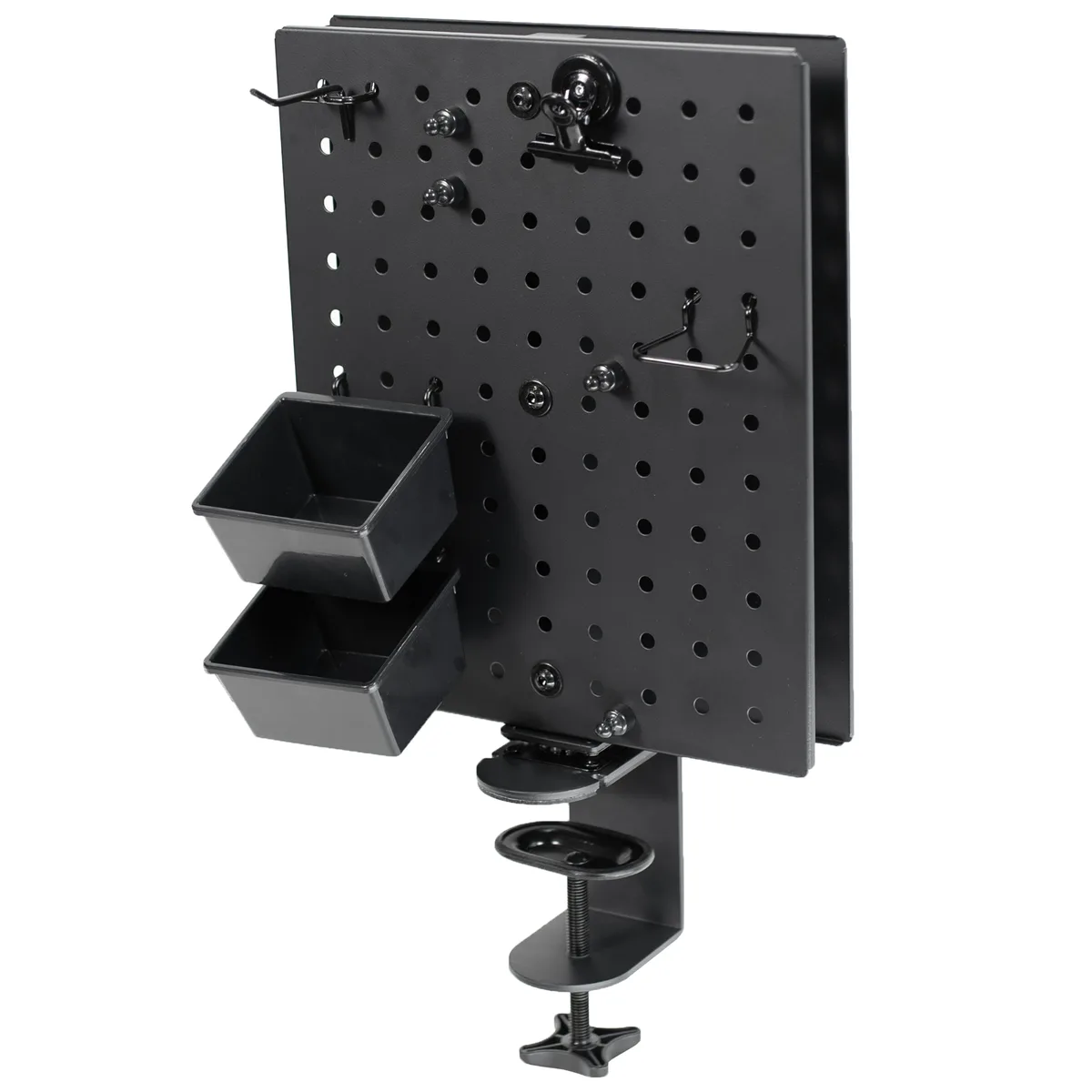 VIVO VIVO 10 x 12 in Clamp-on Rotating Pegboard Magnetic Privacy Panel Black — product photo